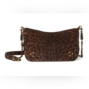 Jerome Dreyfuss Bobi S Leopard Bag Brown Shoulder Bag Crossbody Flap Closure